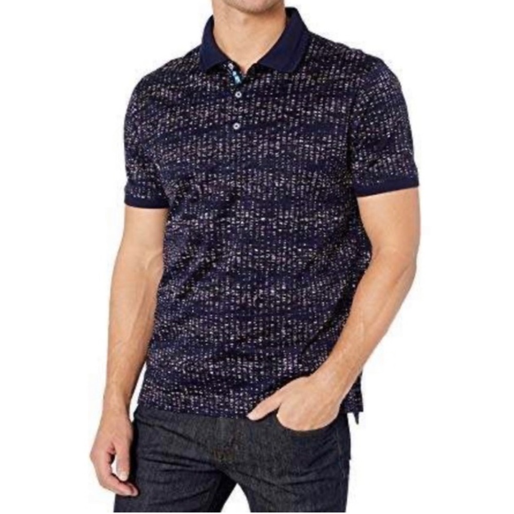 Robert graham foraday mens purple blue shirt size Large
